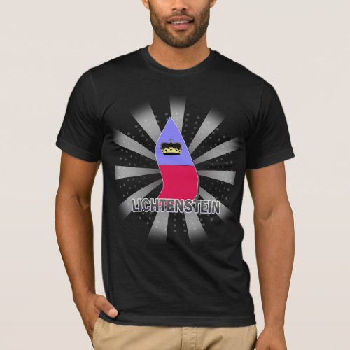 Lichtenstein Flag Map 20 T_Shirt