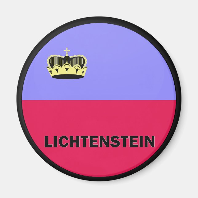 Lichtenstein Roundel quality Flag Magnet (Front)