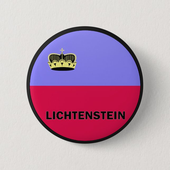 Lichtenstein Roundel quality Flag Pinback Button (Front)