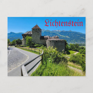 Lichtenstein - Vaduz Castle Holiday Postcard