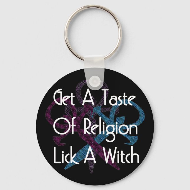 Lick A Witch Keychain (Front)