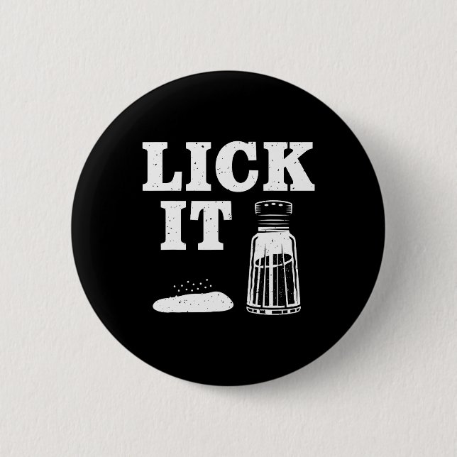 Lick It Salt Matching Group Cinco De Mayo Drinking Button (Front)