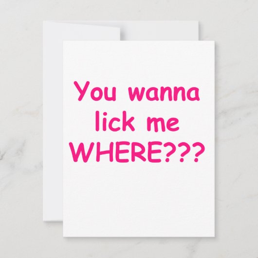 lick me where pink (Front)