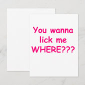 lick me where pink (Front/Back)