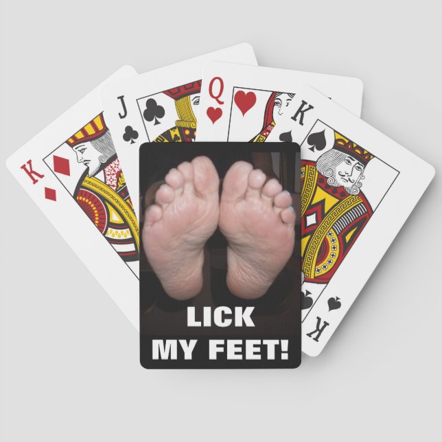 LICK MY FEET POKER CARDS (Back)