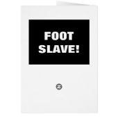 LICK MY FOOT CARDS (Back)