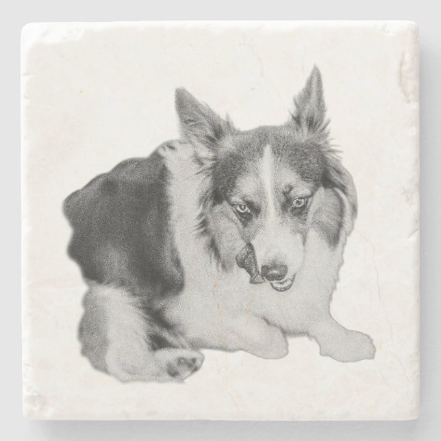 Lick of Approval Stone Coaster (Front)