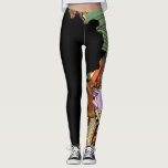 Licked Remix Leggings<br><div class="desc">Art meets Fashion By Artist Yvette Crocker</div>
