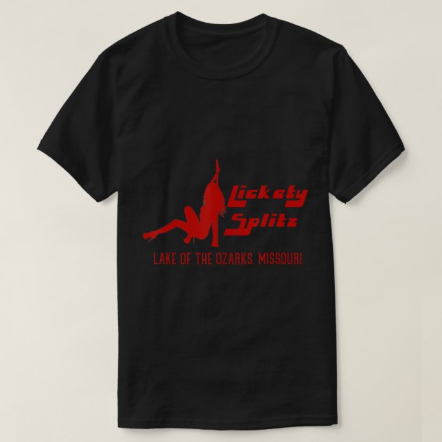 Lickety Splitz Lake of the Ozarks Missouri Strip C T-Shirt (Design Front)