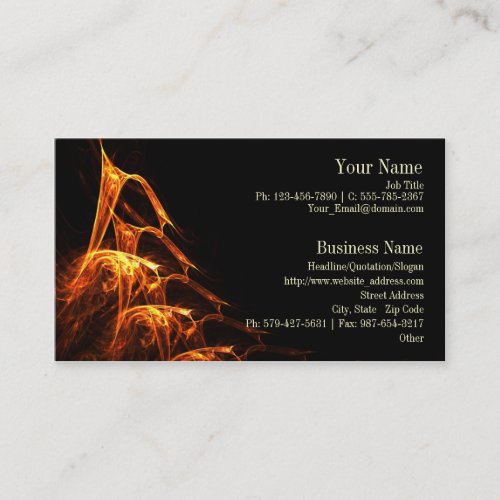 Licking Flames Business Card