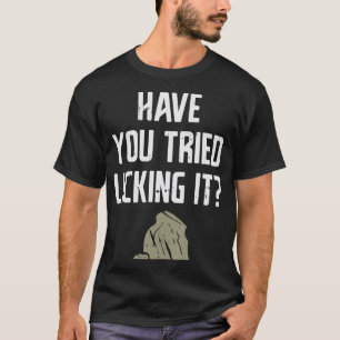 Licking It Rock Science Geology Pun Geologist Lapi T-Shirt