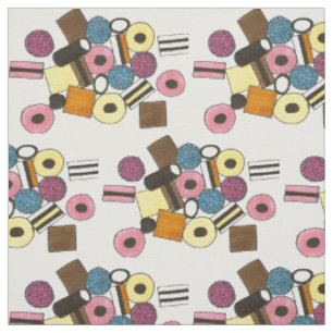 Licorice Allsorts All Sorts Candy Foodie Fabric