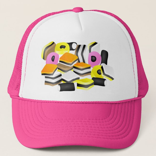 Licorice Allsorts Trucker Hat (Front)