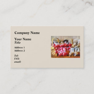 Licorice and Chocolate Covered Peanuts Business Card