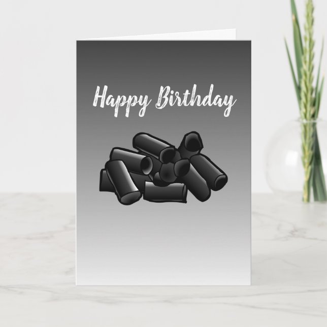 Licorice Birthday Card (Front)