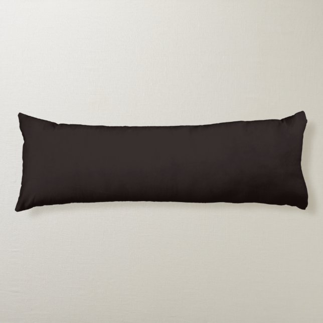 Licorice Black Body Pillow (Front)
