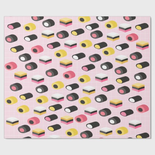 Licorice candy wrapping paper Zazzle