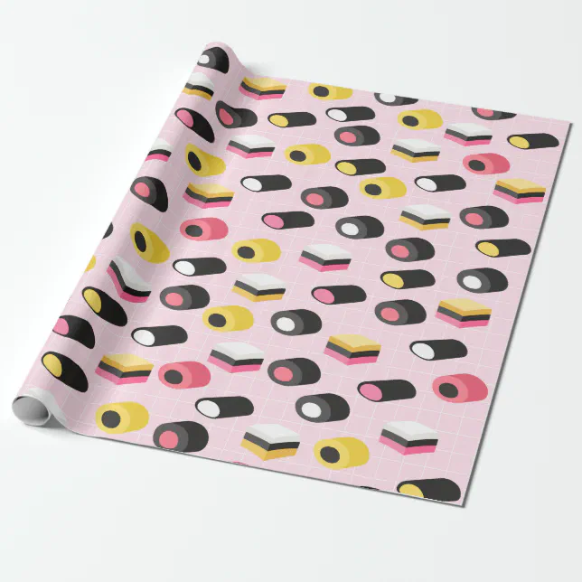 Licorice candy wrapping paper Zazzle