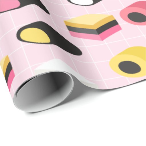 Licorice candy wrapping paper Zazzle
