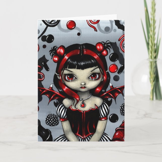 "Licorice Fairy" Greeting Card (Front)