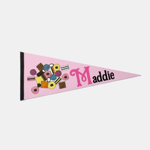 Licorice Liquorice All Sorts Allsorts Candy Sweets Pennant Flag