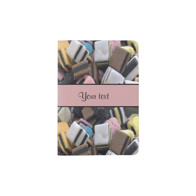 Licorice Sweets Passport Holder (Front)