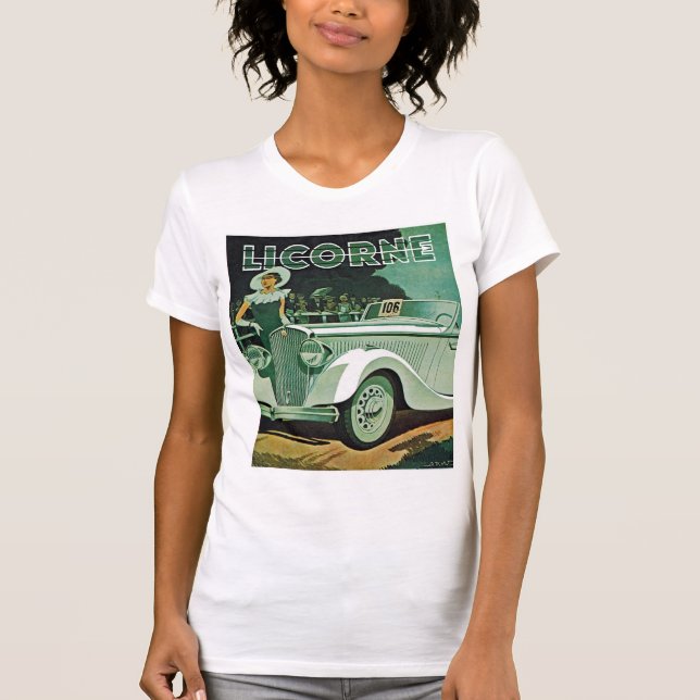 Licorne Automobile Advertisement T-Shirt (Front)