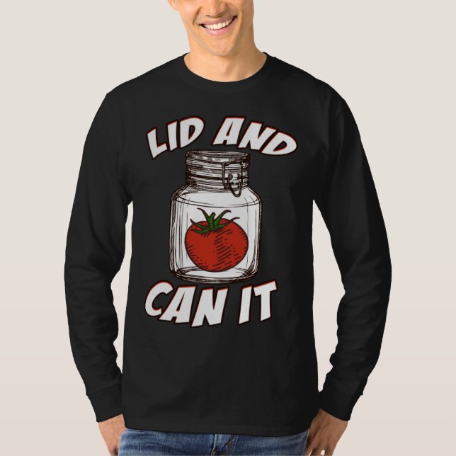 Lid And Can It Vinegar Condiment T-Shirt (Front)