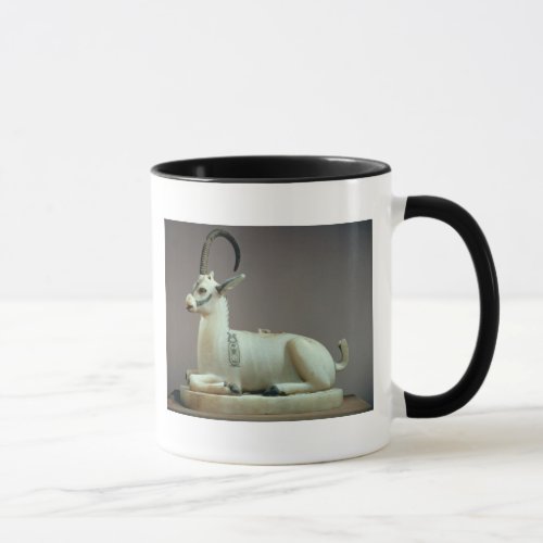 Lid of an unguent jar in the form of an ibex mug