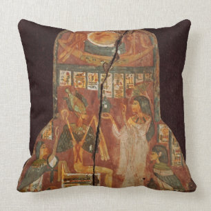 Lid of the coffin of the singer, Toarnemiherti, sh Throw Pillow