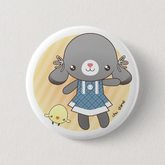 Lidia: The Bunny Amigurumi Button