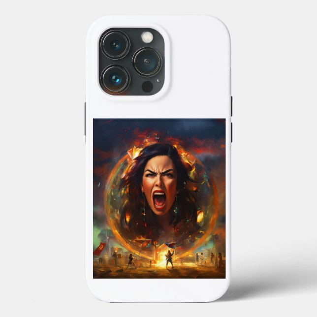 Lidia Thorpe Angry Expression iPhone/iPad case (Back)