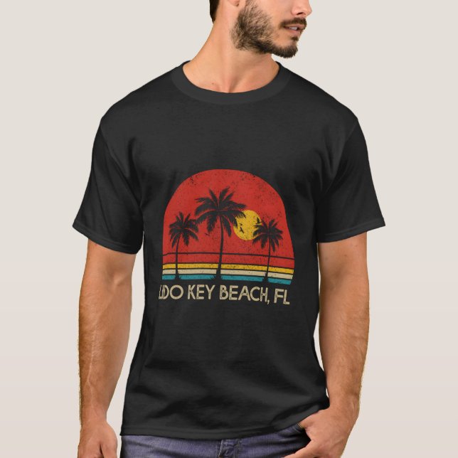 Lido Key Beach Florida Fl Surfer T-Shirt (Front)