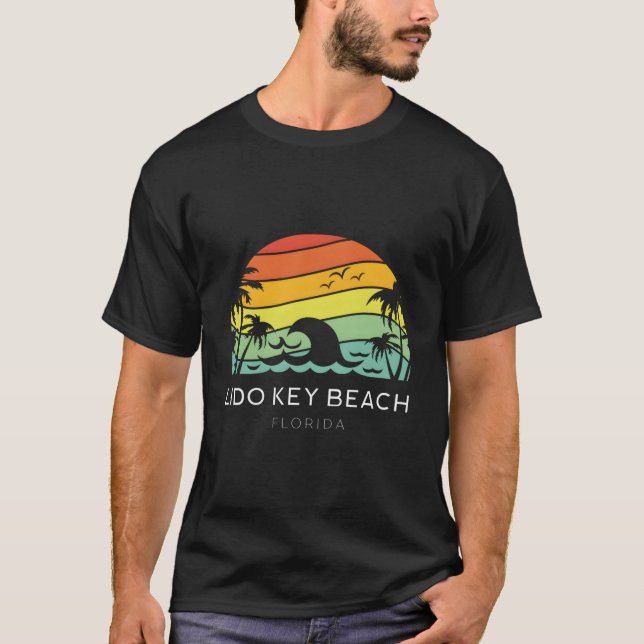 Lido Key Beach Florida Vacation Summer West T-Shirt (Front)