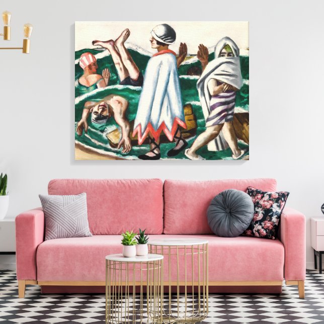 Lido | Max Beckmann | Canvas Print (Insitu(LivingRoom))
