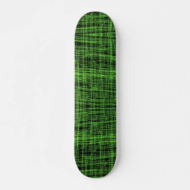 Lie Detector Abstract Digital Fractal Skateboard Deck (Front)