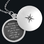 Lie down with dogs, wake up with fleas locket necklace<br><div class="desc">Lie down with dogs,  wake up with fleas light humor sarcastic quote for fun!</div>