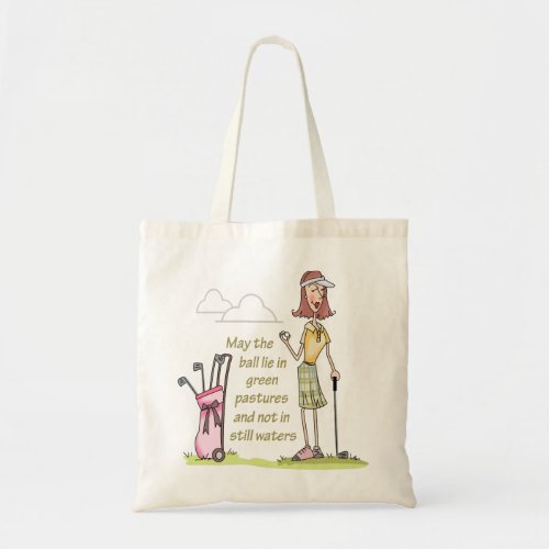 Lie in Green Pastures Tote Bag