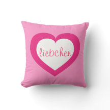 Liebchen white and hot pink heart