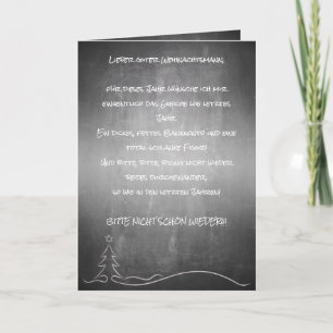 Lieber guter Weihnachtsmann Card