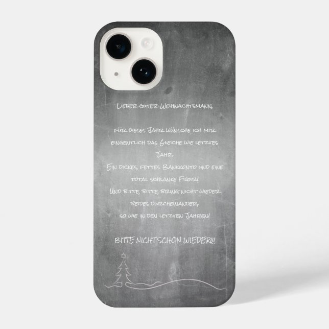 Lieber guter Weihnachtsmann iPhone Case (Back)