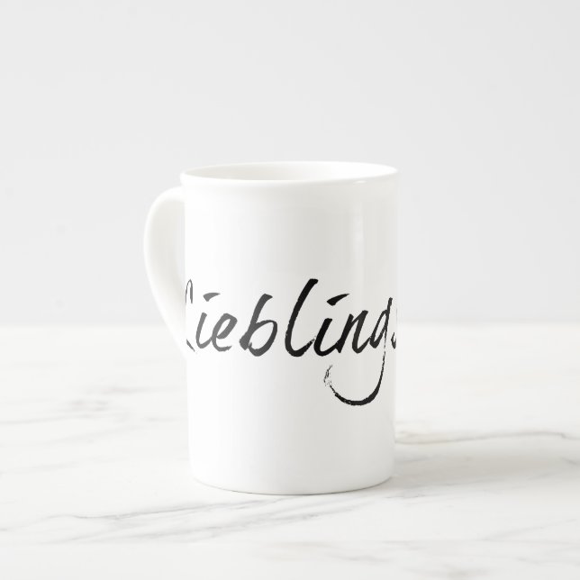 Lieblingsmama Bone China Mug (Front Left)