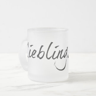 Lieblingsmama Frosted Glass Coffee Mug