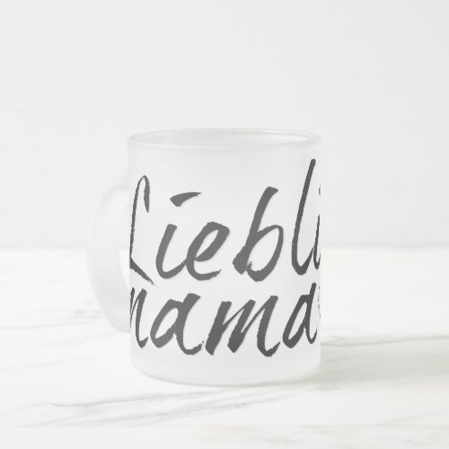 Lieblingsmama Frosted Glass Coffee Mug