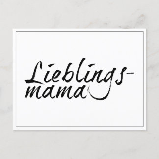 Lieblingsmama Holiday Postcard