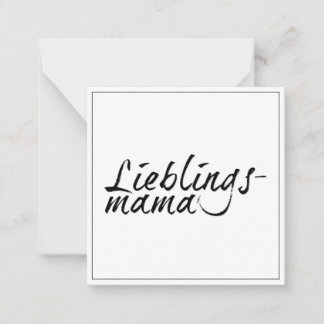 Lieblingsmama Note Card