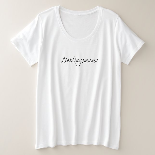Lieblingsmama Plus Size T-Shirt (Design Front)