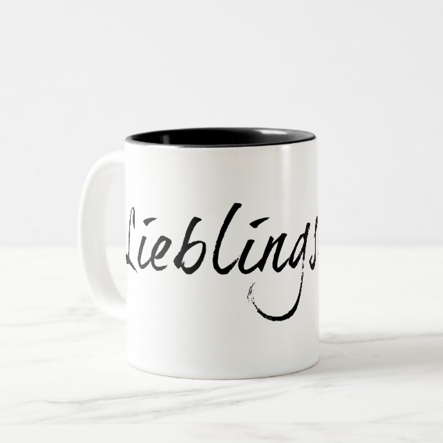 Lieblingsmama Two-Tone Coffee Mug (Front Left)