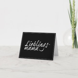 Lieblingsmama - weiß 00001 card