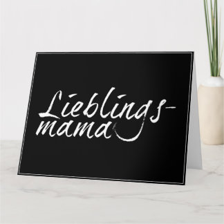 Lieblingsmama - weiß 00001 card